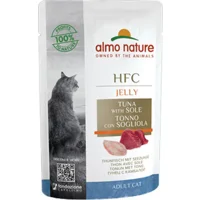Almo Nature HFC Jelly Kattenvoer - Maaltijdzakje - Tonijn en Tong - 24 x 55 Almo Nature HFC Jelly Kattenvoer - Maaltijdzakje - Tonijn en Tong - 24 x 55