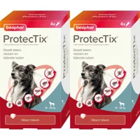 2x Beaphar ProtecTix Hond Anti Vlo & Teek 10-25 kg 4 pipetten 2x Beaphar ProtecTix Hond Anti Vlo & Teek 10-25 kg 4 pipetten