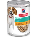 Hill's Science Plan Adult Perfect Weight Hondenvoer met Kip & Groenten natvoer 12x363 gram
