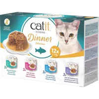Catit Cuisine Dinner Selection - Vis - 12 x 75 g Catit Cuisine Dinner Selection - Vis - 12 x 75 g