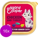 Edgard & Cooper kip en kalkoen paté kat senior natvoer kuipjes 16 x 85gr