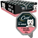 14x Cesar Cuisine in Saus Kuipje Kalf en Kalkoen 150 gr