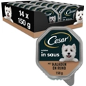 14x Cesar Cuisine in Saus Kuipje Kalkoen en Rund 150 gr