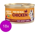 Edgard & Cooper kip kat natvoer blikjes 18 x 85gr