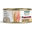 Vigor&Sage Hondenvoer Vers-in-Blik Kip - Ginseng 185 gr