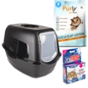 Kattentoilet Lexie 56x39x39,5cm Zwart