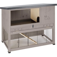 Ferplast Ranch 120 Basic Konijnenhok - Grijs/Grijs - 117 x 67,5 x 95.5