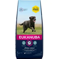 Eukanuba Adult Large kip hondenvoer 15 + 3 kg Eukanuba Adult Large kip hondenvoer 15 + 3 kg