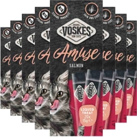 8x Voskes Kattensnack Liquid Treat Zalm 20x15 gr product name