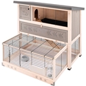 Ferplast Konijnenhok Ranch Max - Grijs - 117 x 69 x 107 cm