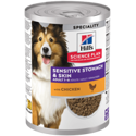 Hill's Science Plan Sensitive Stomach & Skin Adult Hond natvoer met kip 12 x 370 gram