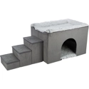 Trixie hondenmand huis harvey met trap grijs / wit 119x50x47 cm