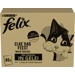Purina Felix Elke Dag Feest Mix Selectie met tonijn, kabeljauw, rund, kip in gelei natvoer kat (80x85 g) 1 doos (80 stuks)