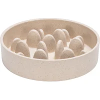 Designed by Lotte Bamboo Anti-Schrokbak Pom - Kat - Beige Designed by Lotte Bamboo Anti-Schrokbak Pom - Kat - Beige