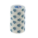 Petflex Zwachtel Wit Print 4,5m-5cm