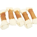 Buffelhuid knoopbeen met kip - 12,5 cm 1 x 5 stuks