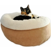 Afp Lambswool Donut Bed Tan 45 x 45 x 25 cm product name