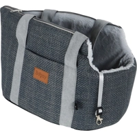 Boony Hondentas Linnenlook + Draagband Grijs 46 cm product name