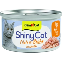 GimCat Kattenvoer Nat ShinyCat Filets in Bouillon Kip 70 gr product name
