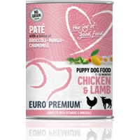 Euro Premium Puppy kip en lam paté natvoer hond 1 tray (6 x 400 g)