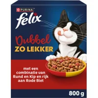 5x Felix Kattenvoer Droog Dubbel Zo Lekker Adult Rund & Kip 800 gr 5x Felix Kattenvoer Droog Dubbel Zo Lekker Adult Rund & Kip 800 gr
