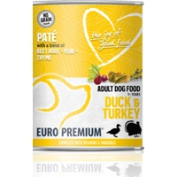Euro-Premium Paté Adult Hondenvoer Nat Duck&Turkey 400 gr