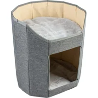 Greta kattenhuisje grijs (opvouwbaar, met kussens) Per stuk Greta kattenhuisje grijs (opvouwbaar, met kussens) Per stuk