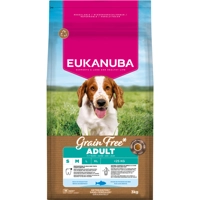 3x Eukanuba Hondenvoer Droog Grain Free Small/Medium Oceaanvis Adult 3 kg product name