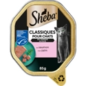 Sheba Classics paté met zalm natvoer kat (kuipjes 85 g) 22 x 85 g