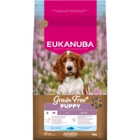 3x Eukanuba Hondenvoer Droog Grain Free Small/Medium Ocean Fish Puppy 3 kg product name