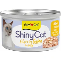 GimCat Kattenvoer Nat ShinyCat Filets in Jelly Tonijn&Kaas 70 gr GimCat Kattenvoer Nat ShinyCat Filets in Jelly Tonijn&Kaas 70 gr