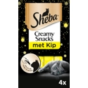 Sheba Creamy Snacks met kip kattensnack (4 st) 2 verpakkingen