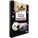 Sheba Creamy Snacks met zalm kattensnack (4 st) Per 2