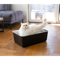 Quapas! Kattenbak RVS zwart product name