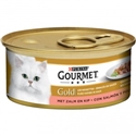 Gourmet Gold Brokjes in saus Zalm en Kip 1 tray (24 blikken)