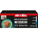 Sheba Delicatesses Vis Selectie in gelei maxipack natvoer kat maaltijdzakjes 2 x (60 x 85 g)