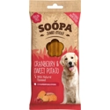 Soopa Jumbo Dental Sticks met cranberry & zoete aardappel voor de hond Per 2