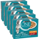 5x Purina ONE Fijne Malse Reepjes in Saus Kip - Rund 8 x 85 gr