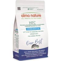 4x Almo Nature HFC Kattenvoer droog Our Best Cat Adult Zeebaars&Zeebrasem 1,2 kg product name