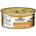 Gourmet Gold Fijne Hapjes Brokjes in saus Kalkoen en Eend 1 tray (24 blikken)