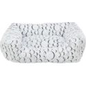 Trixie hondenmand mila hoekig pluche wit / grijs 100x70 cm