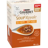 Gourmet Kattenvoer Nat Soup Royale Rund 6x45 gr Gourmet Kattenvoer Nat Soup Royale Rund 6x45 gr