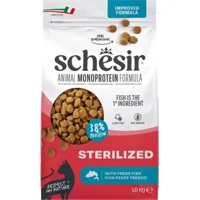 6x Schesir Monoproteïne Promo Kattenvoer Droog Sterilized Vis 1,5 kg 6x Schesir Monoproteïne Promo Kattenvoer Droog Sterilized Vis 1,5 kg