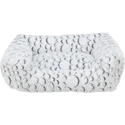 Trixie hondenmand mila hoekig pluche wit / grijs 50x40x12 cm