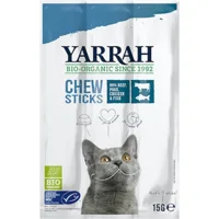 Yarrah - Kattensnack Chew Stick met Vis Bio - 5 x 15 g Yarrah - Kattensnack Chew Stick met Vis Bio - 5 x 15 g