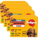 4x Pedigree Senior Honden Natvoer Vlees en Gevogelte in Gelei 12 x 100 gr