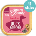 Edgard & Cooper Eend & Kip Puppy natvoer kuipjes 11 x 150gr