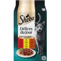 Sheba Délices du Jour met rund, kip en lam in saus natvoer kat 12 x 50 g