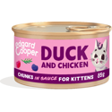 Edgard & Cooper eend en kip kitten natvoer blikje 85gr