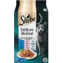 Sheba Délices du Jour met tonijn, zalm en witvis in gelei natvoer kat 1 verpakking
